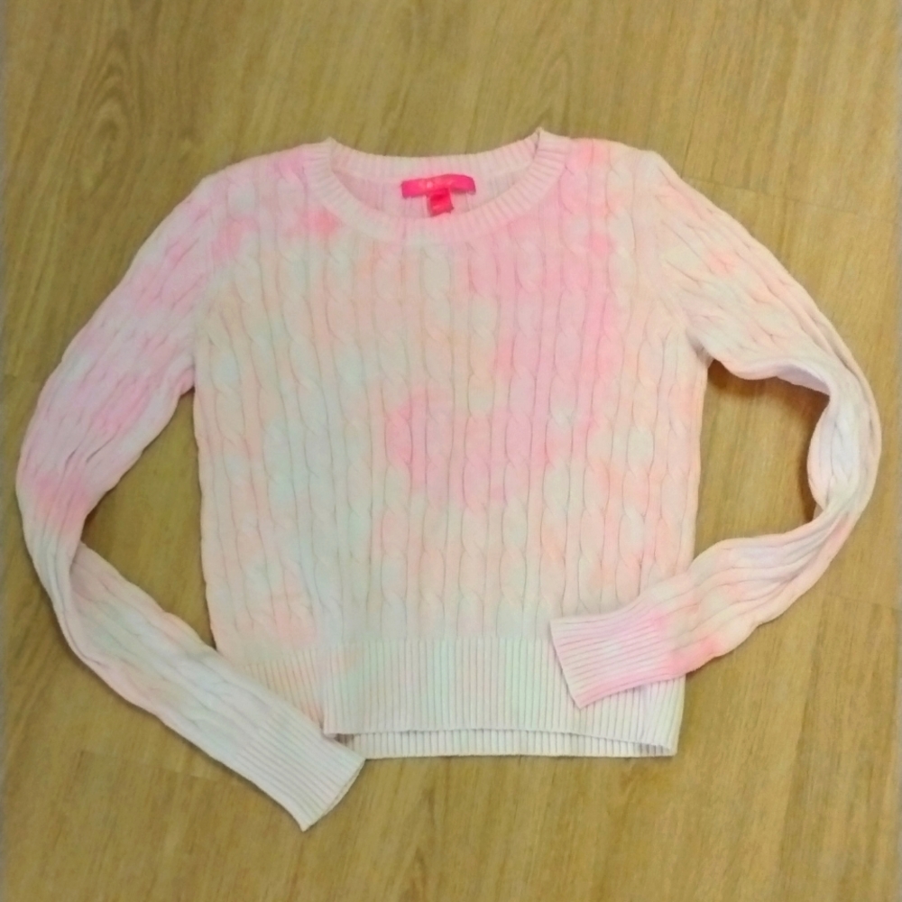 LILLY PULITZER- Pink Tie Dye Sweater Size S